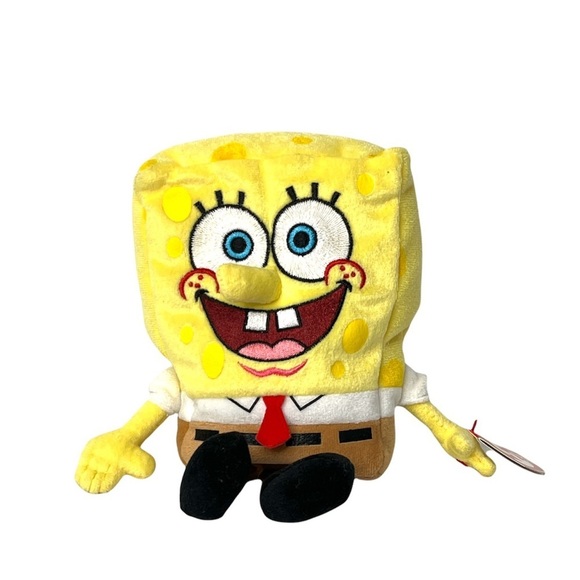 Lot of Ty Beanie Babies SpongeBob SquarePants, Patrick Star, Squidward Tentacles - Picture 4 of 10